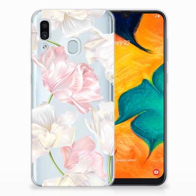 Samsung Galaxy A30 TPU Case Lovely Flowers Samsung Galaxy A30 TPU Case Lovely Flowers