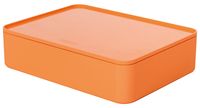 HAN HA-1110-81 Smart-organiser Allison Box Met Binnenschaal En Deksel Abrikoo Oranje, Stapelbaar