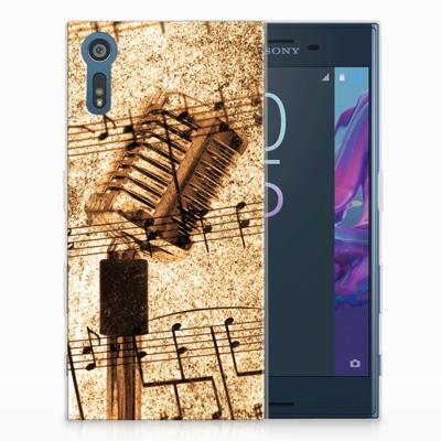 Sony Xperia XZs | XZ Siliconen Hoesje met foto Bladmuziek Sony Xperia XZs | XZ Siliconen Hoesje met foto Bladmuziek