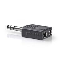 Nedis Jack male naar jack female (2x) stereo adapter