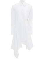 JW Anderson robe-chemise à design asymétrique - Blanc