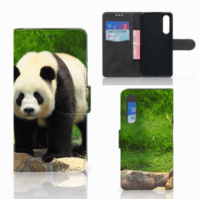 Huawei P30 Telefoonhoesje met Pasjes Panda Huawei P30 Telefoonhoesje met Pasjes Panda