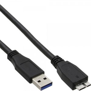 InLine 4043718153794 USB-kabel 1,5 m USB 3.2 Gen 1 (3.1 Gen 1) USB A Micro-USB B Zwart