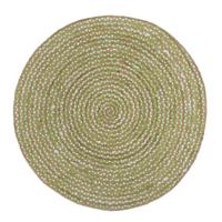 Brinker Carpets vloerkleed mainday rond groen wit ø130