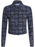 ETRO veste à motif en jacquard - Bleu