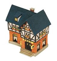 Belladecora Windlichthuis Post, van porselein, 16 x 12 x 17 cm (b x d x h), 2 stuks