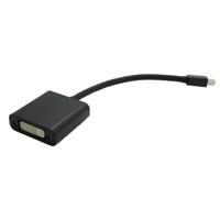 Value 12.99.3128 DisplayPort-kabel Mini-displayport / DVI Adapterkabel Mini DisplayPort-stekker, DVI-D 24+1-polige bus 0.15 m Zwart - thumbnail