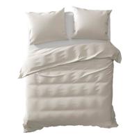 Yellow Dekbedovertrek Katoen Oxford naturel