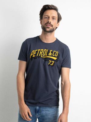 50% korting - Petrol Industries Heren Artwork T-shirt Raven Grijs - XS