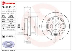 Remschijf BREMBO, Remschijftype: Massief, u.a. für Volvo