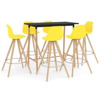 vidaXL 7-delige Barset geel