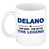 Delano The man, The myth the legend cadeau koffie mok / thee beker 300 ml