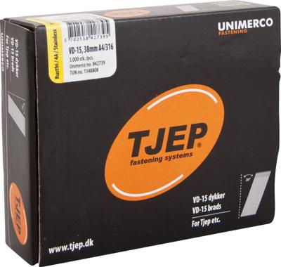 Tjep VD-15 38mm Nagels RVS 26 graden 3000 Stuks 842739 Tjep VD-15 38mm Nagels RVS 26 graden 3000 Stuks 842739