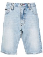 Philipp Plein bermuda en jean - Bleu - thumbnail