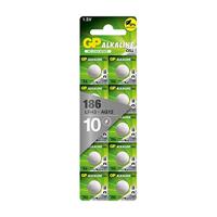 GP alkaline batterij LR43 / AG12, 10 Stuks knoopcellen LR1142 (GP186)