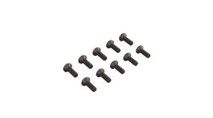 Flat Head Hex Machine Screw, M2.5x8mm (10) (ARA702005)