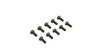 Flat Head Hex Machine Screw, M2.5x8mm (10) (ARA702005)