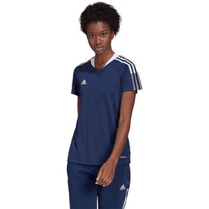 adidas Tiro Training Shirt Dames - Opruiming - Kleding - Dark Blue - maat L