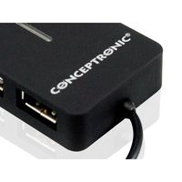 Conceptronic C4PUSB2 USB 2.0-hub 4 poorten Zwart