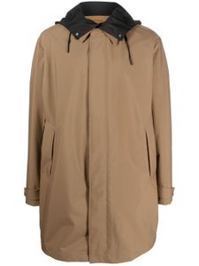 Zegna imperméable à capuche - Marron