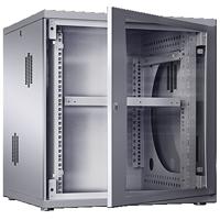 Rittal DK FlatBox demonteerbare behuizing van 19 inch, 600 x 358 x 600 mm, 6 HE, met profielrails van 48,26 cm