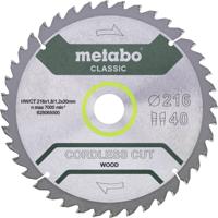 Metabo CORDLESS CUT WOOD CLASSIC 628665000 Cirkelzaagblad 216 x 30 x 1.2 mm Aantal tanden: 28 1 stuk(s) - thumbnail