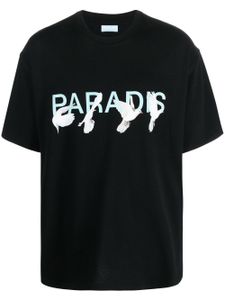 3PARADIS t-shirt à logo Paradis imprimé - Noir