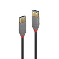 Lindy 36763 USB-kabel 3 m USB 3.2 Gen 1 (3.1 Gen 1) USB A Zwart - thumbnail