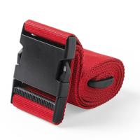 Kofferriem verstevigende sluit riem - 180 x 5 cm - rood - Clipsluiting - Reizen - Polyester - thumbnail