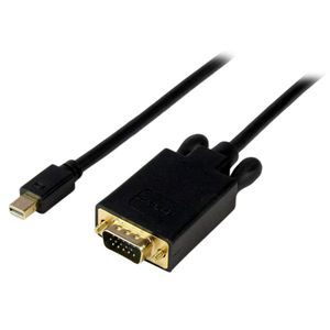 StarTech.com 3 m lange Mini DisplayPort-naar-VGA-adapterconverterkabel mDP naar VGA 1920x1200 zwart