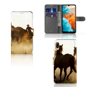 Huawei Y6 (2019) Telefoonhoesje met Pasjes Design Cowboy