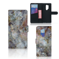 OnePlus 8 Pro Bookcase Marmer Grijs