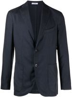 Boglioli notched-lapels cashmere-blend blazer - Bleu