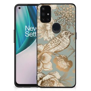 Bloemen Hoesje voor OnePlus Nord N10 5G Vintage Bird Flowers