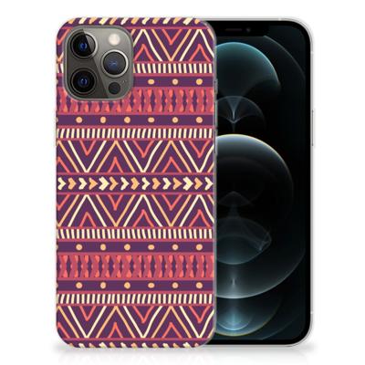 iPhone 12 Pro Max TPU bumper Aztec Paars iPhone 12 Pro Max TPU bumper Aztec Paars