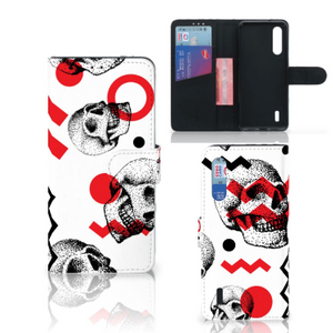 Telefoonhoesje met Naam Xiaomi Mi 9 Lite Skull Red