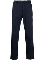 Kiton pantalon droit à boutonnière décalée - Bleu