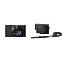 Sony Cyber-shot DSC-RX100M5A V Premium compacte digitale camera, 20,1 MP, zwart & Sony Lcj-Rxk Beschermhoes Voor Camera'S Uit De Rx100-Serie, Zwart