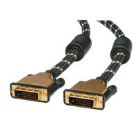 ROLINE GOLD Monitorkabel DVI, M-M, (24+1) dual link, 10 m