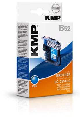 KMP Inktcartridge vervangt Brother LC-225XLC Compatibel Cyaan B52 1530,0003 KMP Inktcartridge vervangt Brother LC-225XLC Compatibel Cyaan B52 1530,0003