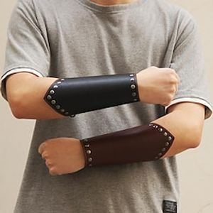 Punk Gothic Middeleeuws Renaissance Steampunk 17e eeuw Cosplay kostuum Wapens en Harnassen Gemaskerd Bal horlogebandje Arm bewakers Krijger Ridder Pest dokter Viking Kruisvaarder Walhalla Voor heren Lightinthebox