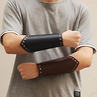 Punk Gothic Middeleeuws Renaissance Steampunk 17e eeuw Cosplay kostuum Wapens en Harnassen Gemaskerd Bal horlogebandje Arm bewakers Krijger Ridder Pest dokter Viking Kruisvaarder Walhalla Voor heren Lightinthebox - thumbnail