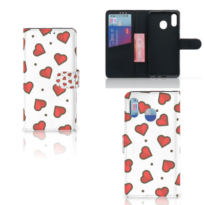 Samsung Galaxy M20 Telefoon Hoesje Hearts