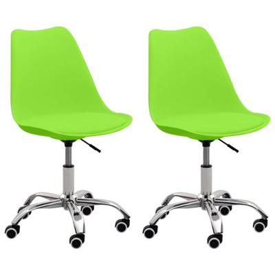 vidaXL Eetkamerstoelen 2 st kunstleer groen