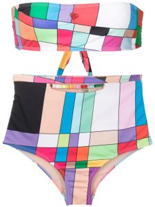 Amir Slama bikini à imprimé graphique en all over - Multicolore