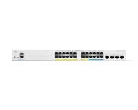 Cisco Catalyst 1300-24MGP-4X Managed Switch, 16-poorts GE, 8 poorten 2.5GE, PoE, 4 x 10GE-SFP+, beperkte bescherming voor de levensduur (C1300-24MGP-4X)