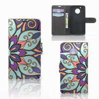 Motorola Moto G5 Hoesje Purple Flower