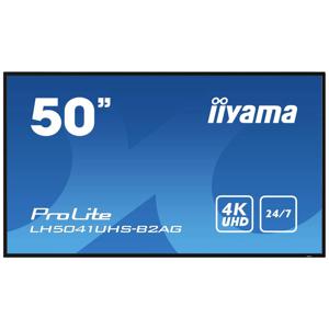 Iiyama ProLite LH5041UHS-B2AG Digital Signage display Energielabel: G (A - G) 127 cm (50 inch) 3840 x 2160 Pixel 24/7 Anti-burn-in-functie, Media