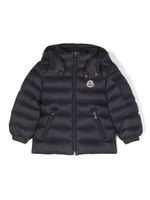 Moncler Enfant veste matelassée Jules à patch logo - Bleu