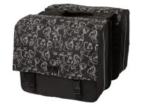 FastRider Livia Trend dubbele fietstas (Kleur: zwart)